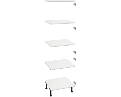 Möbelkorpus mit Einlegeböden und Füßen