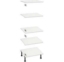 Waschtischplatte mit verschiedenen Montageoptionen für das Badezimmer