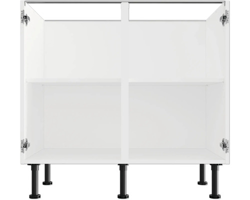 Unterschrank mit zwei offenen Türen und Einlegeboden