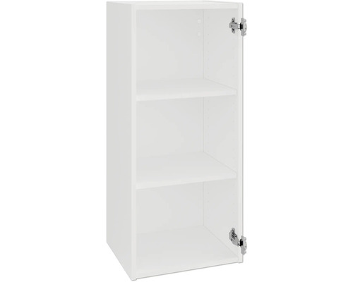 Weißer Hängeschrank mit drei Regalböden