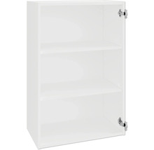 Weißer Hängeschrank mit drei Fächern für die Wandmontage