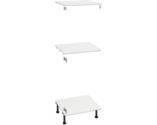 Möbelwaschtischplatte mit verschiedenen Montageoptionen