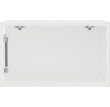 Innenansicht eines weißen Küchenschranks mit Befestigung