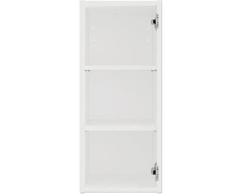 Weißer Badezimmerschrank mit Regalböden