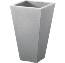 Grauer, konischer Pflanzkübel