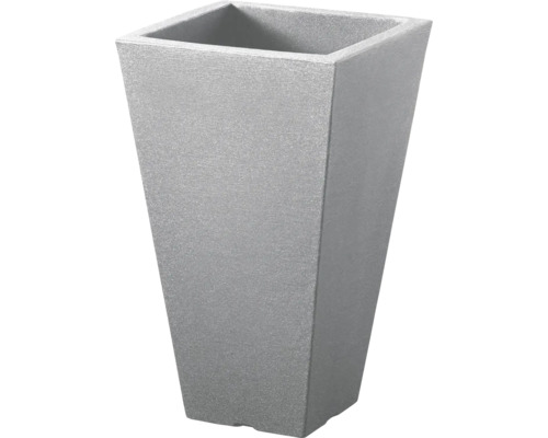 Blumentopf Capri Kunststoff 27 x 27 x 45 cm steingrau Grauer, konischer Pflanzkübel