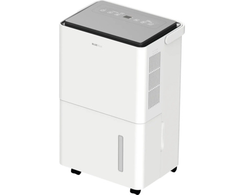 Luftentfeuchter in weißem Gehäuse mit digitaler Steuerung