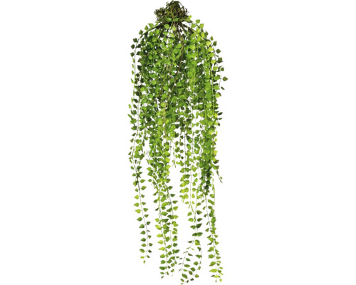 Kunstpflanze Kunststoff H 70 cm grün Künstliche Hängepflanze mit kleinen Blättern