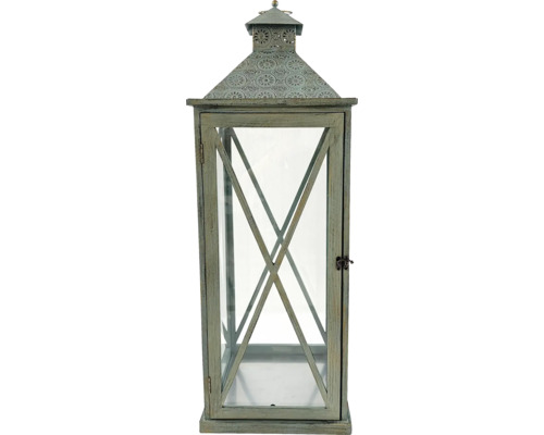 Dekorative Laterne aus Holz und Glas