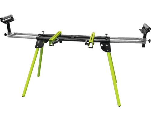 Sägebock mit Rollenauflagen und Werkstückhalterungen