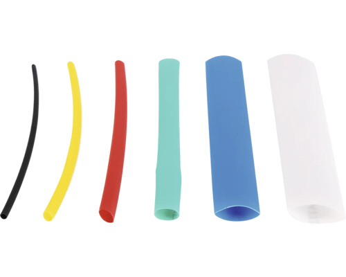 Mehrfarbige Schrumpfschläuche im Set