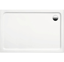 Rechteckige Duschwanne mit Ablaufgarnitur