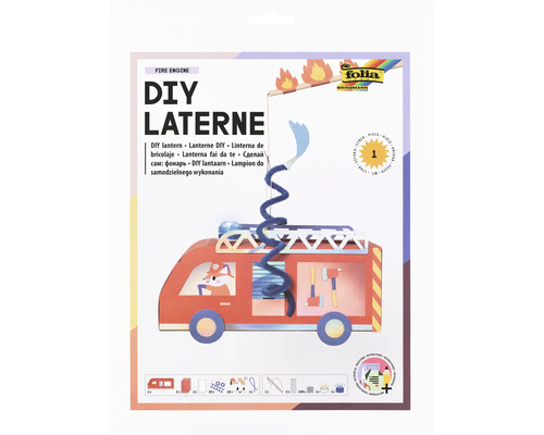 Laternen-Bastelset Fire Engine Feuerwehrauto Feuerwehrauto Laternen Bastelset