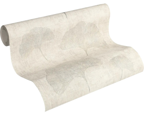Tapetenrolle mit Ginkgo Blatt Muster