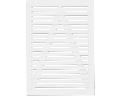 Einzeltor PLUS Tokyo 100 x 140 cm RAL 9010 weiß Lamellenfenster für den Innenbereich zur Belüftung und zum Schutz der Privatsphäre
