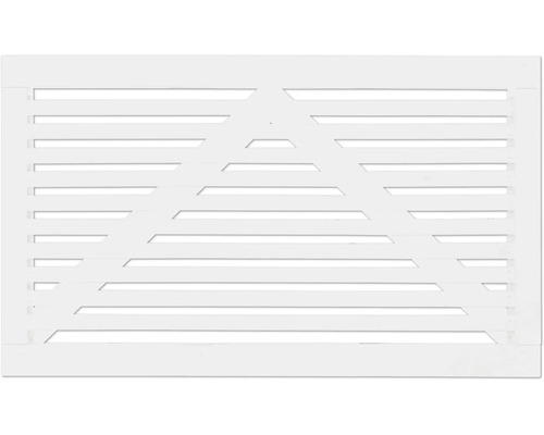 Einzeltor PLUS Tokyo 150 x 90 cm RAL 9010 weiß Belüftungsgitter