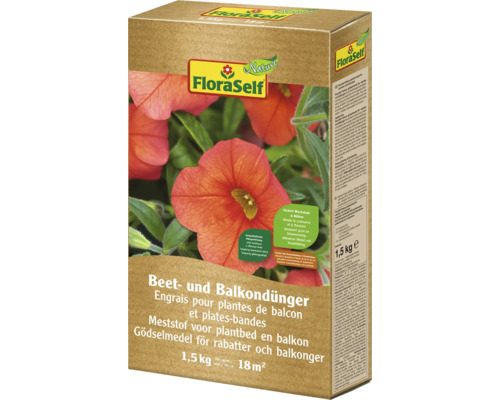 FloraSelf Beet- und Balkondünger, 1,5 Kilogramm Packung