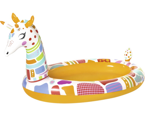 Aufblasbares Kinderplanschbecken mit Giraffendesign für Badespaß im Sommer