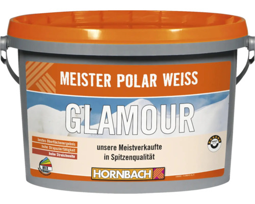 Meister Polar Weiss Glamour Innenfarbe im Eimer