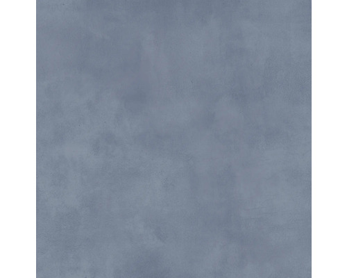 Feinsteinzeug Bodenfliese Noblesse 60x60 cm blau matt rektifiziert Grauer Putz für Wände