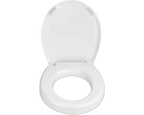Toilettensitz mit Deckel geöffnet