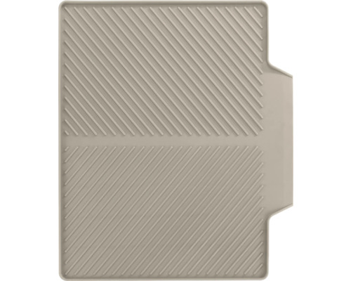 Abtropfmatte mit diagonalen Rillen