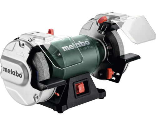 Metabo Tischschleifmaschine mit Schleifscheiben und Funkenschutz