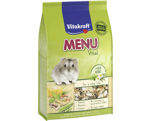 Vitakraft Menu Vital Zwerghamsterfutter Packung