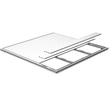 Aluminium Fundamentrahmen mit passgenauen Wandelementen