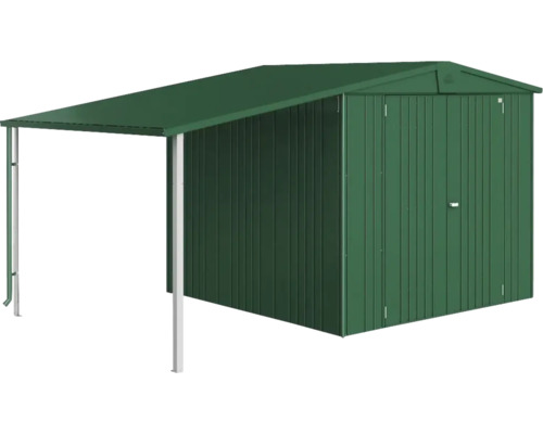 Gartenschuppen mit Vordach aus Metall