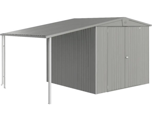 Metall Gerätehaus mit Anbau für Gartengeräte und Werkzeuge