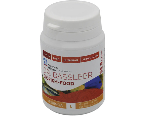 Dr. Bassleer Biofish-Food in einer weißen Dose