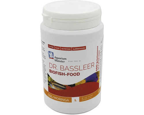 Aquariumfischfutter Aquarium Münster Dr. Bassleer Biofish Food Moringa L 600 g Dr. Bassleer Biofish-Food in einer Dose mit 600 Gramm Nettomasse