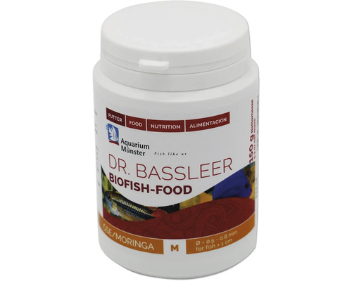 Aquariumfischfutter Aquarium Münster Dr. Bassleer Biofish Food Moringa M 150 g Dr. Bassleer Biofish-Food für Fische