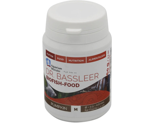 Aquariumfischfutter Aquarium Münster Dr. Bassleer Biofish Food Pumpkin M 60 g Dr. Bassleer Biofish-Food Kürbis, Fischfutter für Aquarienfische