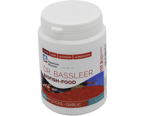 Dr. Bassleer Biofish Food Shrimp Sticks mit Knoblauch, 150 Gramm