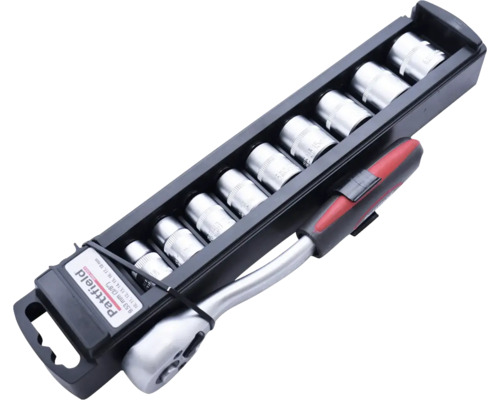 Pattfield Steckschlüsselsatz mit Ratsche und Stecknüssen