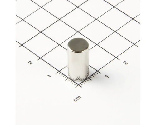 Zylindermagnet auf Millimeterskala