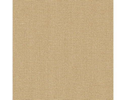 Nahaufnahme eines beigen Stoffes mit feiner Textur.