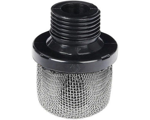 Filter mit Gewinde und Metallsieb