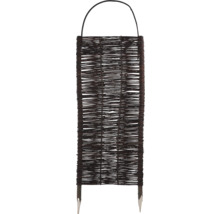 Gartenzaun aus geflochtenem Holz mit Haltegriff