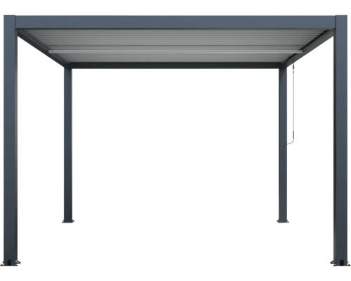 Pergola mit Lamellendach und vier Pfosten