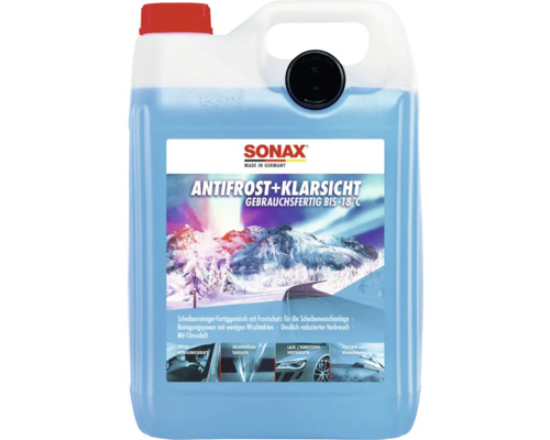 Scheibenfrostschutz SONAX AntiFrost, bis -18°C, 5L, Citrus Sonax Scheibenreiniger gebrauchsfertig bis minus 18 Grad Celsius
