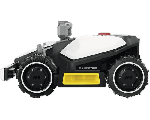 Mähroboter mit grobstolligen Reifen