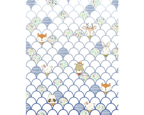 Tapete mit Tiermotiven und Schuppenmuster