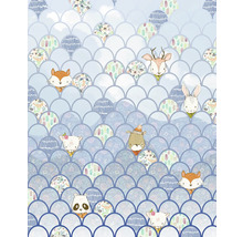 Tapete mit Tiermotiven und Muscheldesign