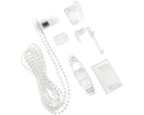 Jalousie Zubehör Set mit Kugelkette und diversen Befestigungsteilen