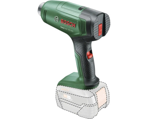 Bosch EasyHeat 18V-500 Heißluftpistole mit angedeutetem Akku