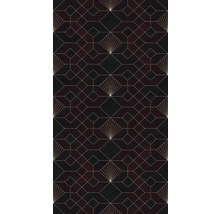 Geometrisches Tapetenmuster mit Fächer- und Rautenmotiven