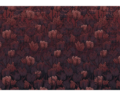 Tapete mit Tulpenmuster